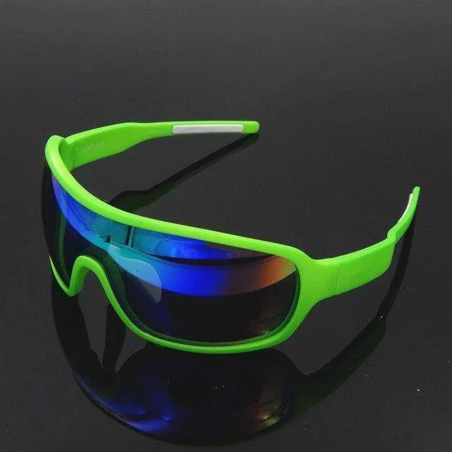 Skibrille Blade Radfahren Sonnenbrille 4 Linse Polarisierte Männer Sport Straße Mtb Mountainbike Brille Brillen