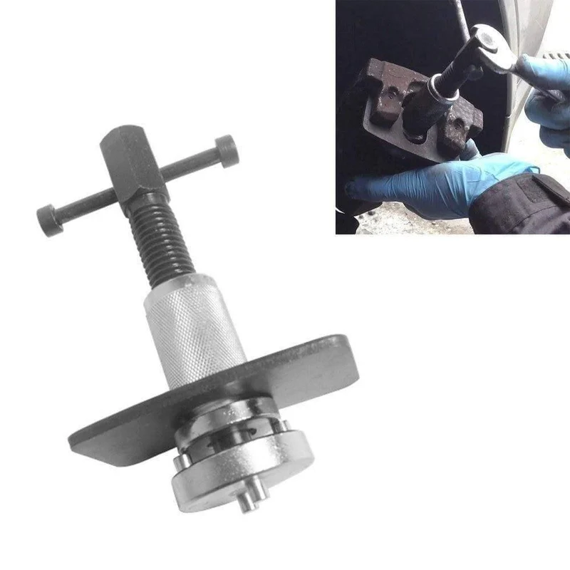 Universal-Auto-Radzylinder-Scheibenbremssattel-Kolbenrücklauf-Handwerkzeug 3/8 Dual Pin-Reparaturwerkzeug mit Trägerplatte