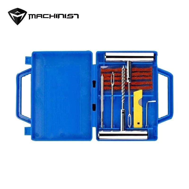 11pc / set Auto Van Motorrad Fahrrad Reifenreparaturwerkzeuge Notfall Heavy Duty Tubeless Reifen Pannenreparatur Kit Stecker Set