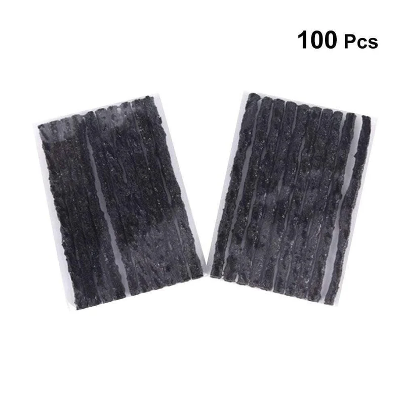 100 stücke Auto Reifen Tubeless Reifen Dichtung Streifen Dauerhafte Verschleiß Widerstand Reparatur Gummi Streifen Reifen Reparatur Werkzeuge Für Auto Reifen