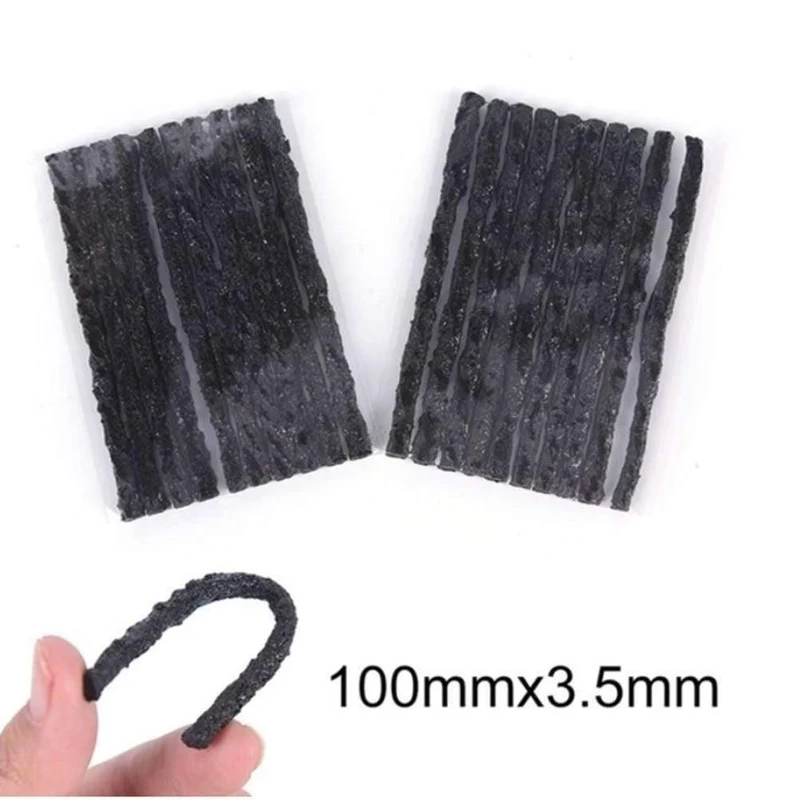 100 stücke Auto Reifen Tubeless Reifen Dichtung Streifen Dauerhafte Verschleiß Widerstand Reparatur Gummi Streifen Reifen Reparatur Werkzeuge Für Auto Reifen