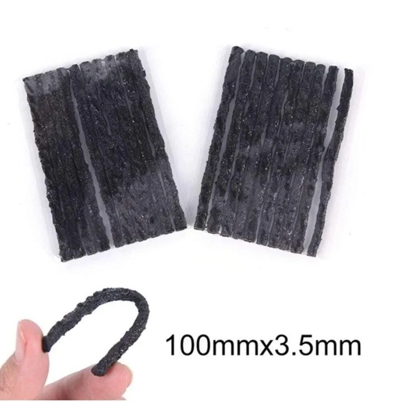 100 stücke Auto Reifen Tubeless Reifen Dichtung Streifen Dauerhafte Verschleiß Widerstand Reparatur Gummi Streifen Reifen Reparatur Werkzeuge Für Auto Reifen