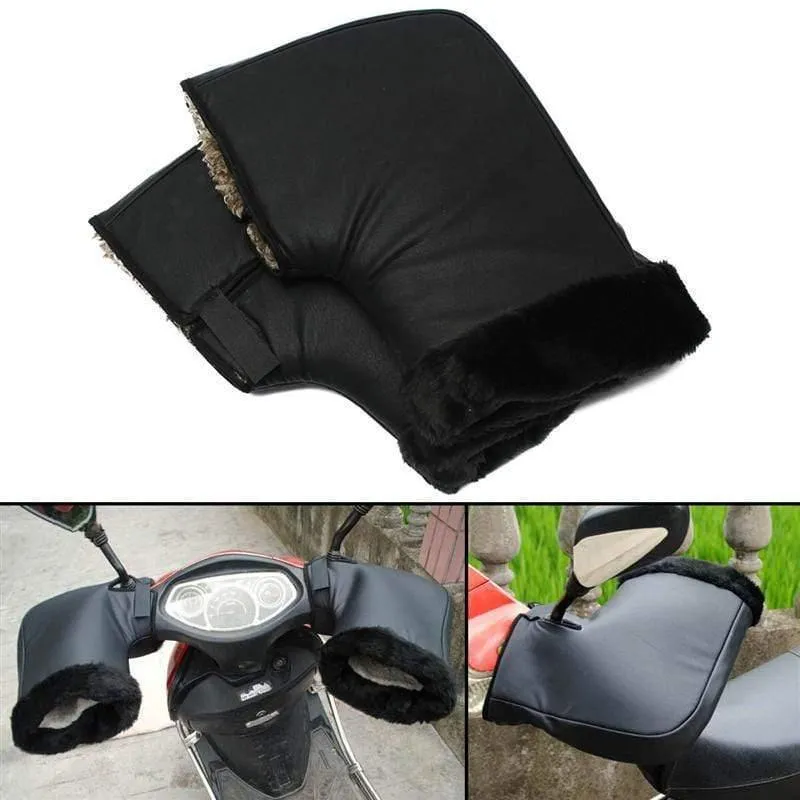 Wasserdichte Motorrad Roller Winter Handschuhe Quad Bike Lenker Hand Fur Muffs Handschuhe Mitts Winter Warmer