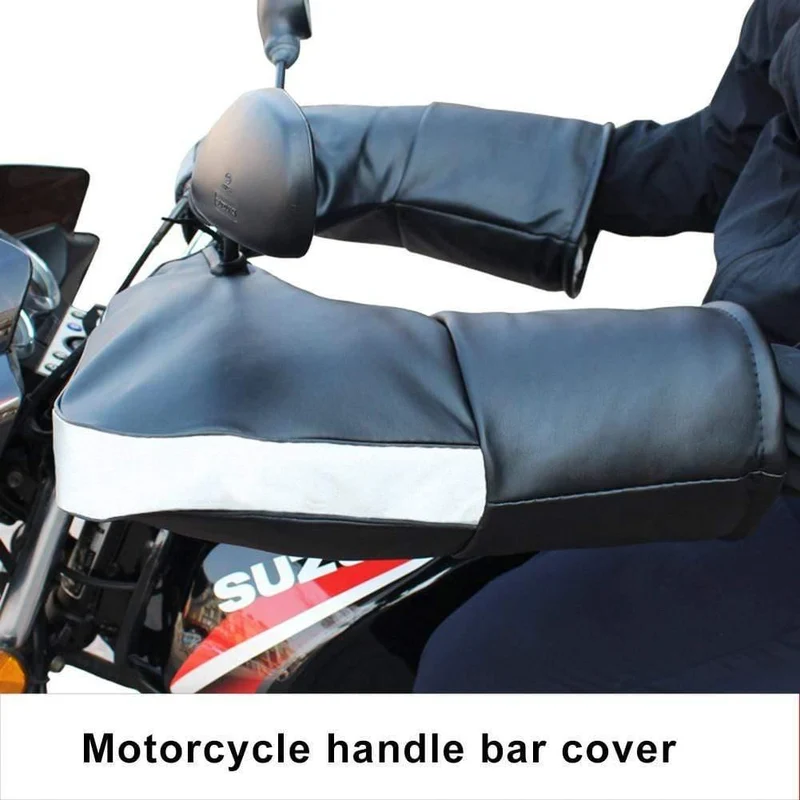 Universal Motorrad Fahrrad Lenker Handschuhe Winter Warme Roller Quad Bike Winddicht Griff Bar Handschuhe Schutz Abdeckung