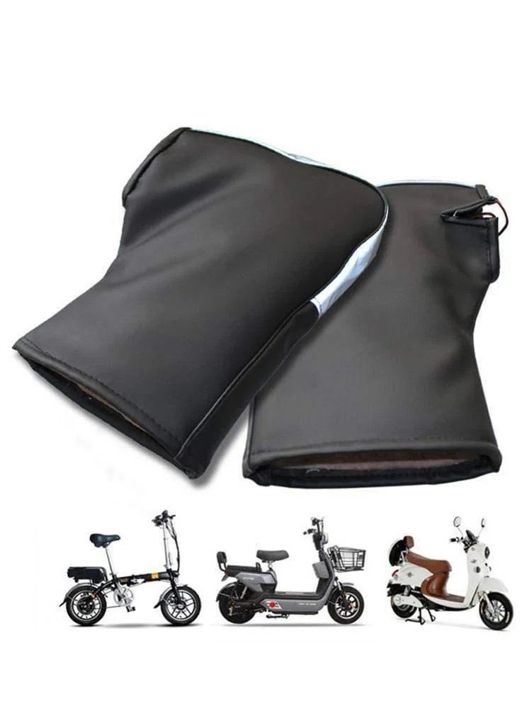 Universal Motorrad Fahrrad Lenker Handschuhe Winter Warme Roller Quad Bike Winddicht Griff Bar Handschuhe Schutz Abdeckung