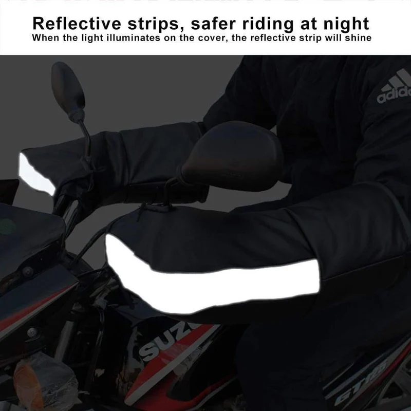 Universal Motorrad Fahrrad Lenker Handschuhe Winter Warme Roller Quad Bike Winddicht Griff Bar Handschuhe Schutz Abdeckung
