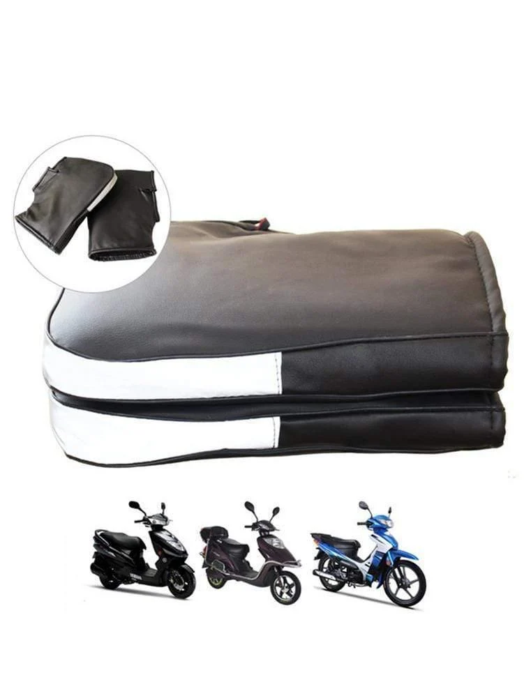 Universal Motorrad Fahrrad Lenker Handschuhe Winter Warme Roller Quad Bike Winddicht Griff Bar Handschuhe Schutz Abdeckung