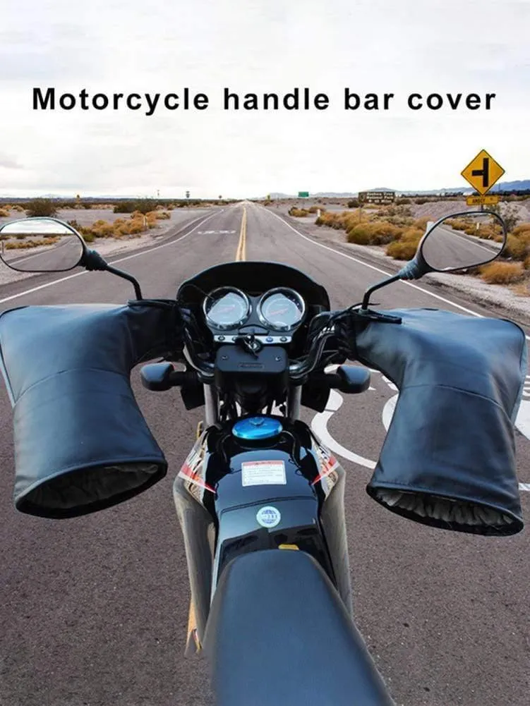 Universal Motorrad Fahrrad Lenker Handschuhe Winter Warme Roller Quad Bike Winddicht Griff Bar Handschuhe Schutz Abdeckung
