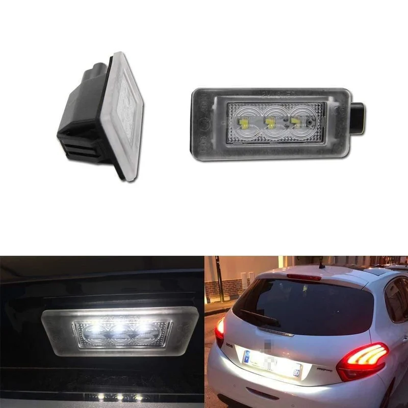 Canbus Kein Fehler LED Lizenz Nummer Platte Licht Für Peugeot 207 308 2008 208