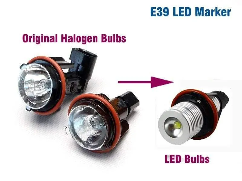 Xenon weiß E39 LED Angel Eyes Halo Glühbirne Scheinwerfer für BMW E39 E83 X3 E53 X5 E60 Auto LED Marker Angel Eyes