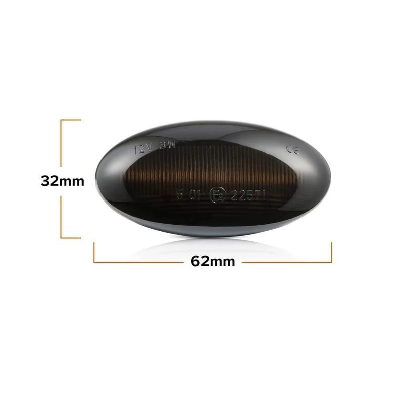 2 stücke Led Dynamische Blinker Seite Marker Licht Sequentielle Blinker Lampe Für Peugeot 307 206 207 407 107 607 1007 Partner expert