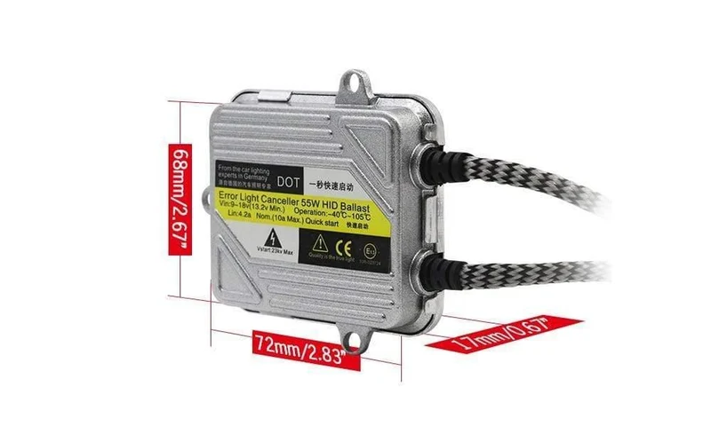 55W Autoscheinwerfer Nebelscheinwerfer HID-Xenon-Licht-KIT Birnen-Vorschaltgerät H1 H3 H4 H7 H8 H9 H11 9005 HB3 9006 9007 881 4300K-10000K Schnellstart