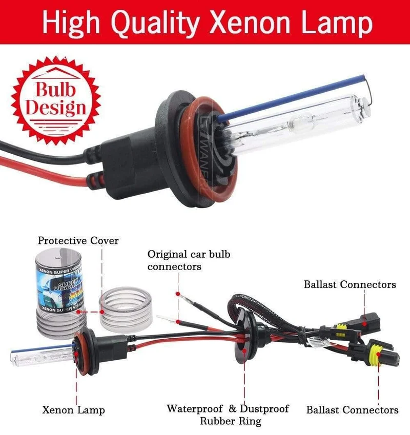 55W Autoscheinwerfer Nebelscheinwerfer HID-Xenon-Licht-KIT Birnen-Vorschaltgerät H1 H3 H4 H7 H8 H9 H11 9005 HB3 9006 9007 881 4300K-10000K Schnellstart