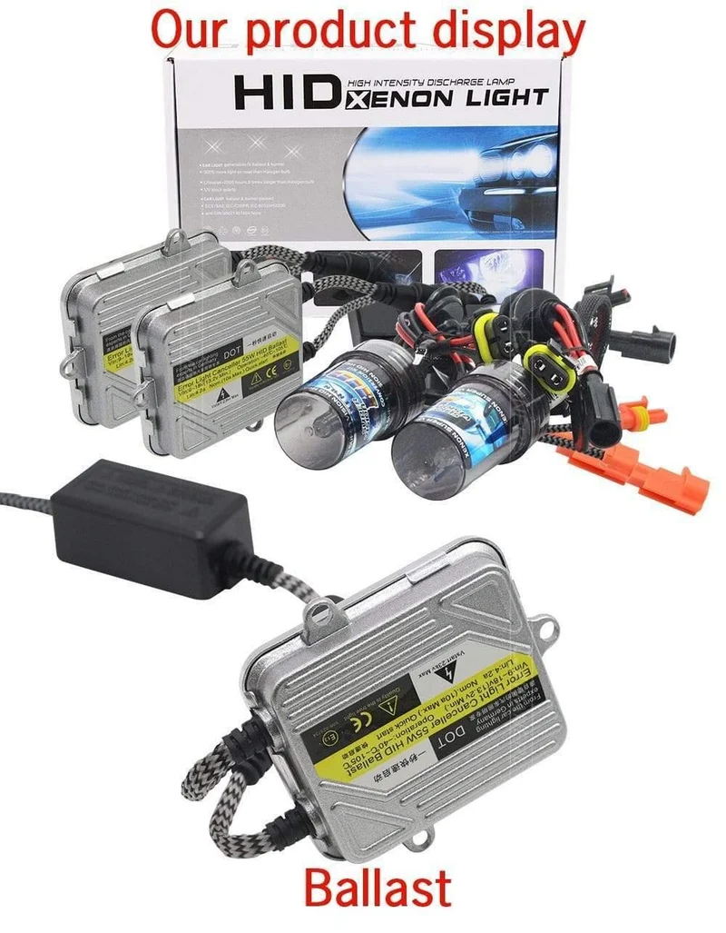 55W Autoscheinwerfer Nebelscheinwerfer HID-Xenon-Licht-KIT Birnen-Vorschaltgerät H1 H3 H4 H7 H8 H9 H11 9005 HB3 9006 9007 881 4300K-10000K Schnellstart
