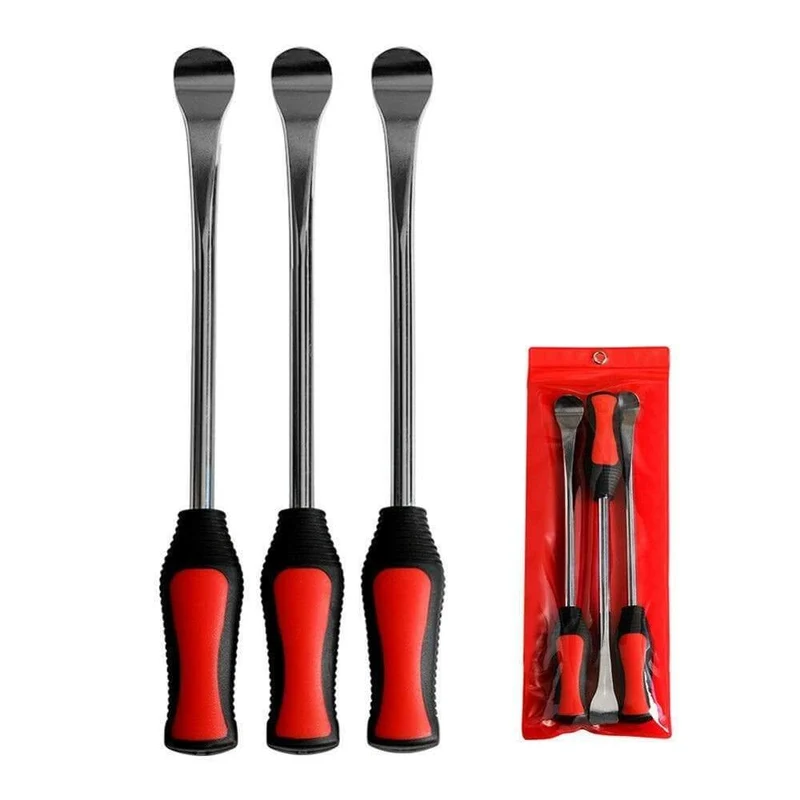 3-teiliges Motorrad-Reifenreparatur-Werkzeug, Reifenheber-Werkzeug, Löffel, Reifeneisen, Felgenwechsel, mit 2 x Radschutz-Set, Reifenwechsel-Reparaturset