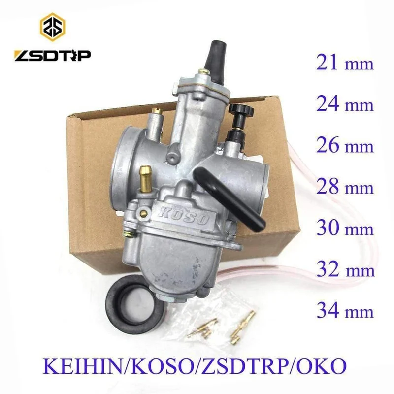 Universal Keihin Koso OKO Motorrad Vergaser 21 24 26 28 30 32 34mm Mit Power Jet Dirt Bike 125cc 250cc Vergaser