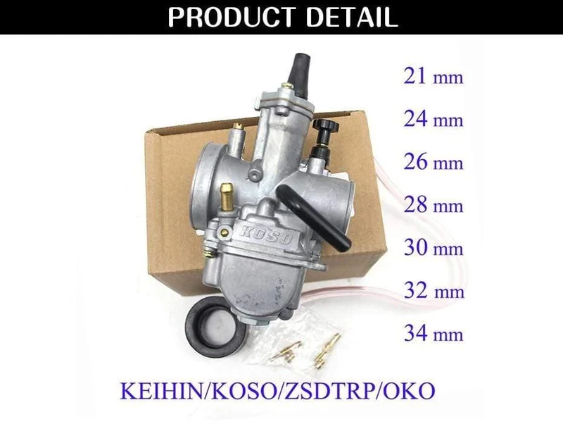 Universal Keihin Koso OKO Motorrad Vergaser 21 24 26 28 30 32 34mm Mit Power Jet Dirt Bike 125cc 250cc Vergaser