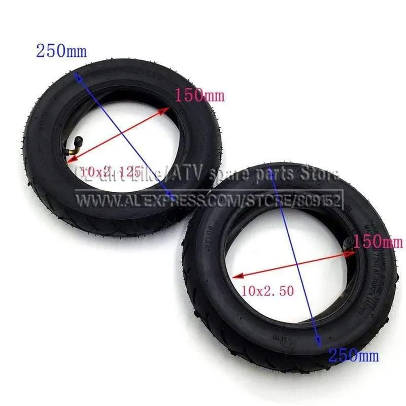 10x2.50 10x2.0 10xNUMX 2.125X10 Elektroroller Balancing Hoverboard Self Smart Balance Reifen Außendurchmesser 3.0inch Reifen und Schlauch