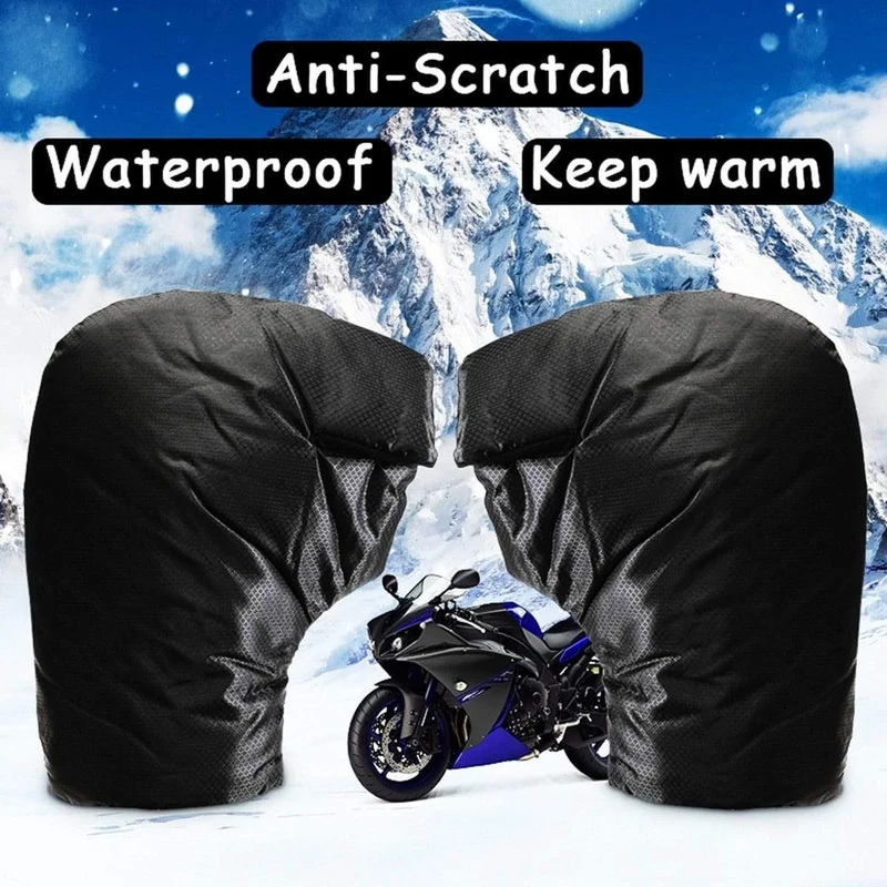 Motorrad-Handlenker-Handschuhe, 35 x 26 cm, Winter, verdickt, wärmer, Motorrad-/Roller-Lenker-Griffmuffen, wasserdicht, winddicht