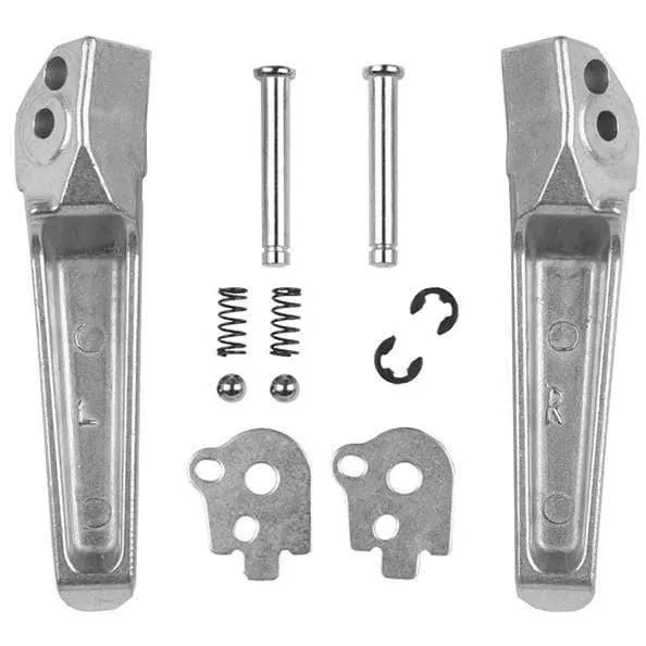 Silberne Fußrasten hinten für Honda CB400 CBR600 CB1300 CB1000