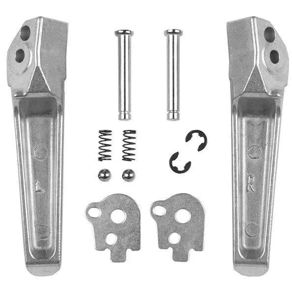 Silberne Fußrasten hinten für Honda CB400 CBR600 CB1300 CB1000