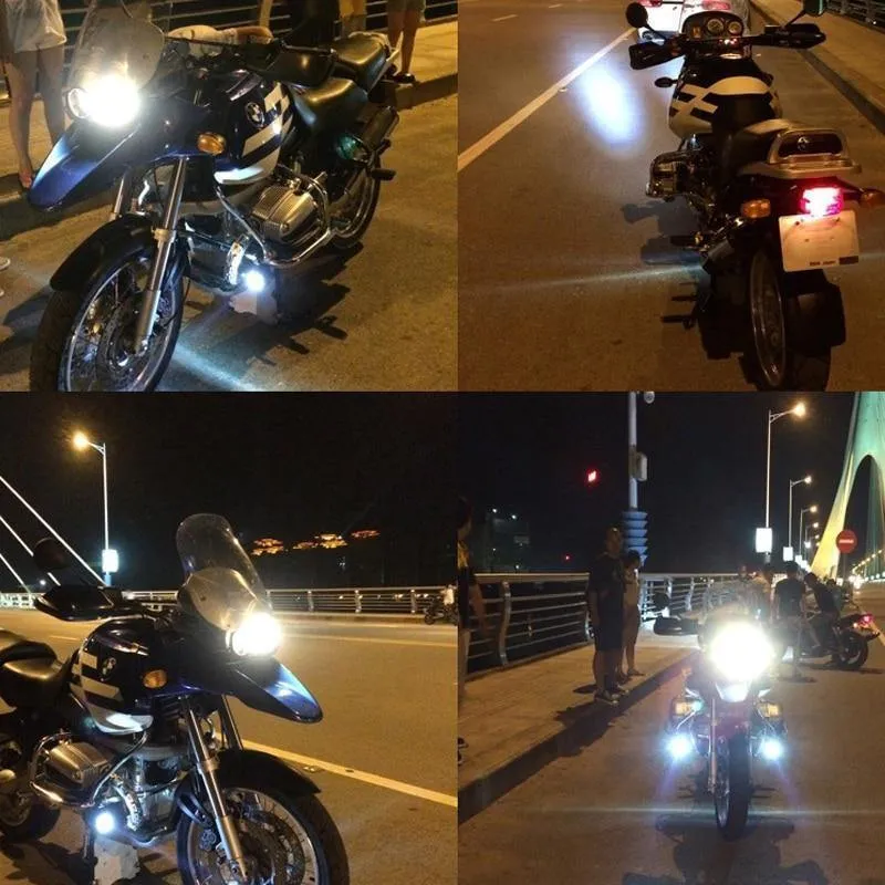 2 Teile/los SUNKIA LED Scheinwerfer High Power 125 watt Motorrad Projektor Lampe U5 3 Modi 3000LM Motorrad Kopf Nebel Lampe freies Verschiffen