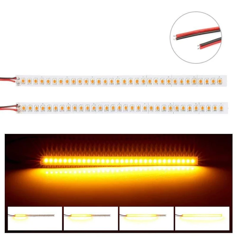 2 STÜCKE 32 LED-Lichtleiste Blinker-Kontrollleuchte Dynamische Blinkerlampen Flexible LED-Streifen für Auto Auto für Motorrad 12 V