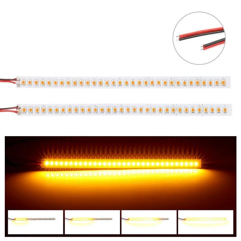 2 STÜCKE 32 LED-Lichtleiste Blinker-Kontrollleuchte Dynamische Blinkerlampen Flexible LED-Streifen für Auto Auto für Motorrad 12 V