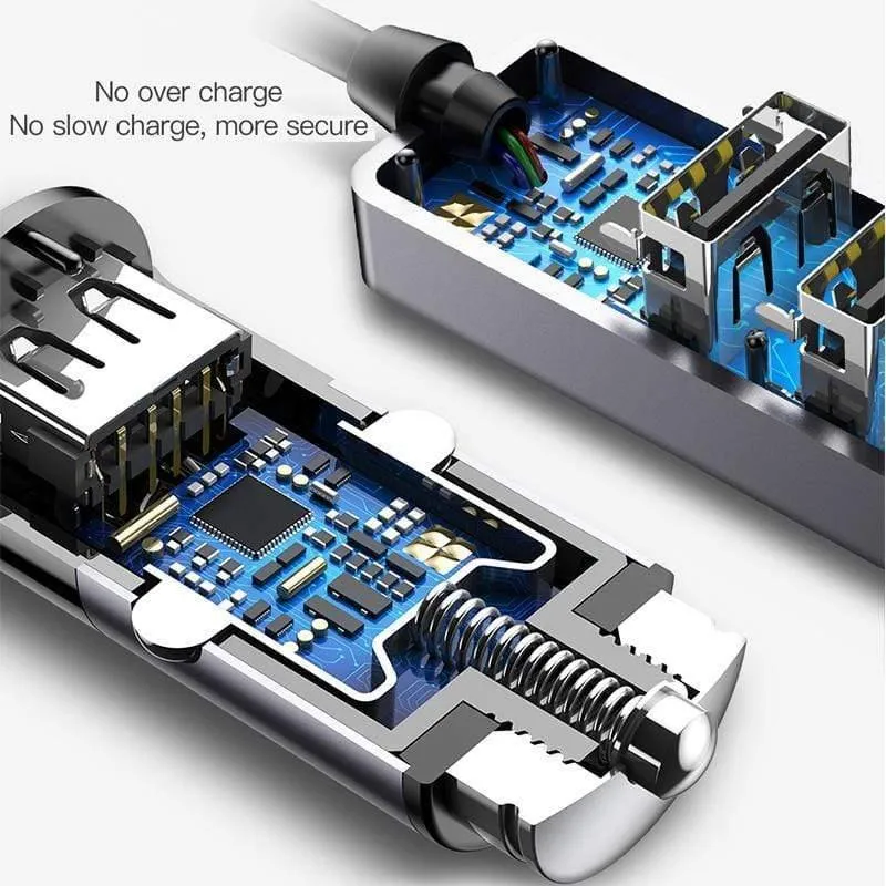 Baseus 4 USB Fast Autoladegerät für iPhone iPad Samsung Tablet Handy Ladegerät 5V 5.5A Auto USB Ladegerät Adapter Auto-Ladegerät