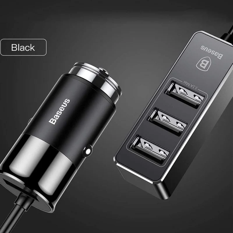 Baseus 4 USB Fast Autoladegerät für iPhone iPad Samsung Tablet Handy Ladegerät 5V 5.5A Auto USB Ladegerät Adapter Auto-Ladegerät