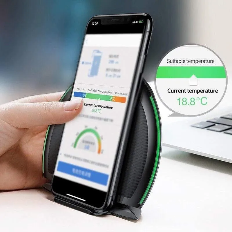 Baseus Collapsible Qi Wireless-Ladegerät für iPhone 11 Pro Max X XR XS Multifunktions-Wireless-Schnellladegerät für Samsung S9 / S9 + / S8 (schwarz)