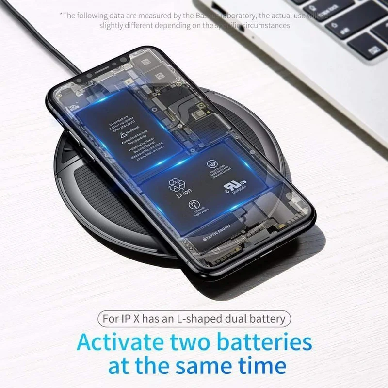 Baseus Collapsible Qi Wireless-Ladegerät für iPhone 11 Pro Max X XR XS Multifunktions-Wireless-Schnellladegerät für Samsung S9 / S9 + / S8 (schwarz)