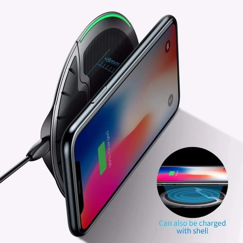 Baseus Collapsible Qi Wireless-Ladegerät für iPhone 11 Pro Max X XR XS Multifunktions-Wireless-Schnellladegerät für Samsung S9 / S9 + / S8 (schwarz)