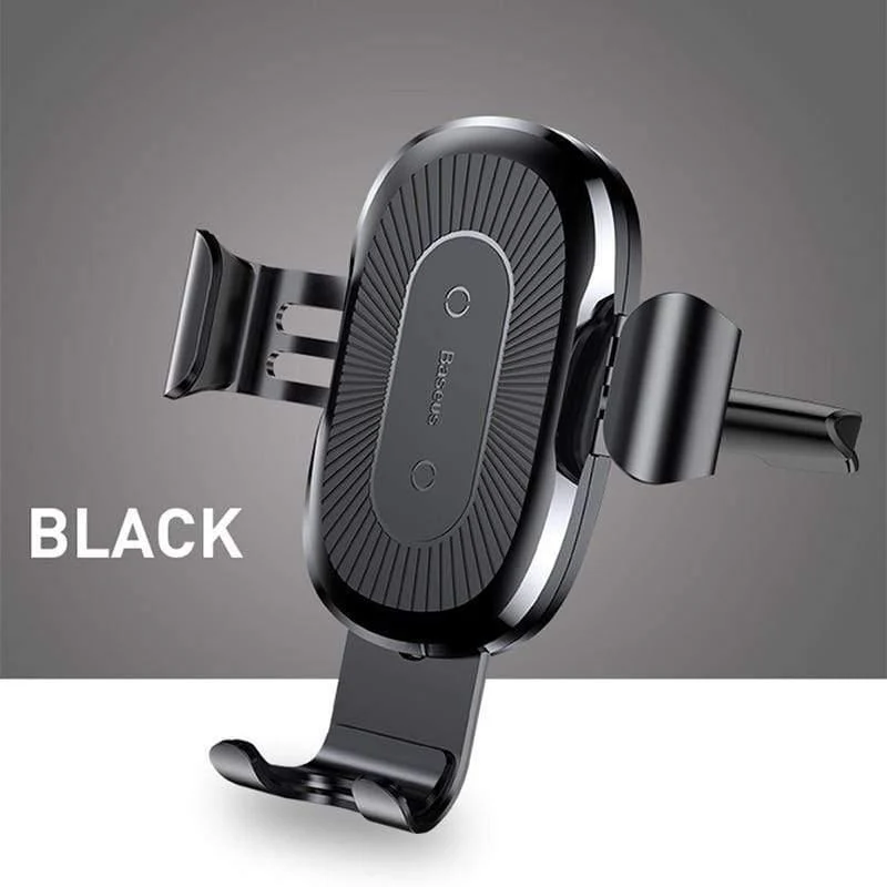 Baseus 10W kabelloses Autoladegerät für Auto CD-Steckplatz Schnelles kabelloses Ladegerät für iPhone 11 Gravity Autohalterung für Mobiltelefone (CD-Steckplatz SCHWARZ)