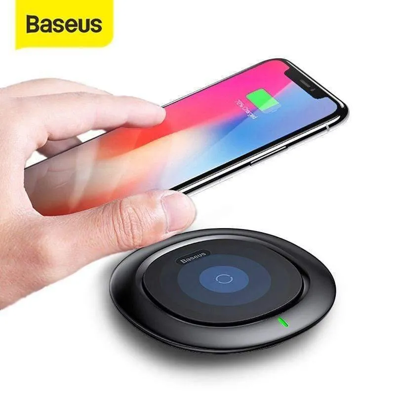 Baseus UFO Wireless-Ladegerät für iPhone X 8 XR XS für Samsung Note 10 S10 S9 10W Qi Wireless-Ladegerät für P30 xiaomi mi 8 9 (schwarz)