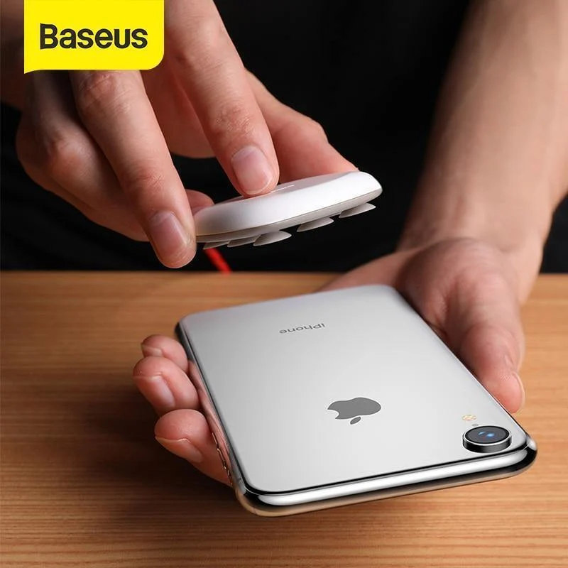Baseus Spider Saugnapf Drahtloses Ladegerät für iPhone XR XS Max Tragbares schnelles kabelloses Ladegerät für Samsung Note 10 9 S9 + S8