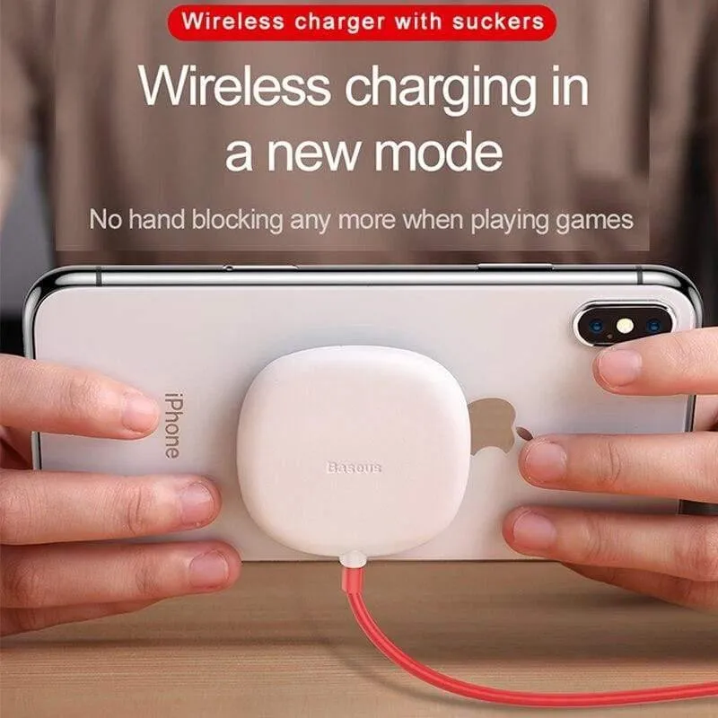 Baseus Spider Saugnapf Drahtloses Ladegerät für iPhone XR XS Max Tragbares schnelles kabelloses Ladegerät für Samsung Note 10 9 S9 + S8