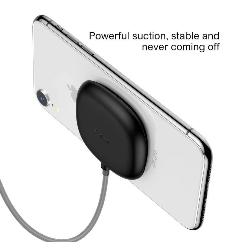 Baseus Spider Saugnapf Drahtloses Ladegerät für iPhone XR XS Max Tragbares schnelles kabelloses Ladegerät für Samsung Note 10 9 S9 + S8