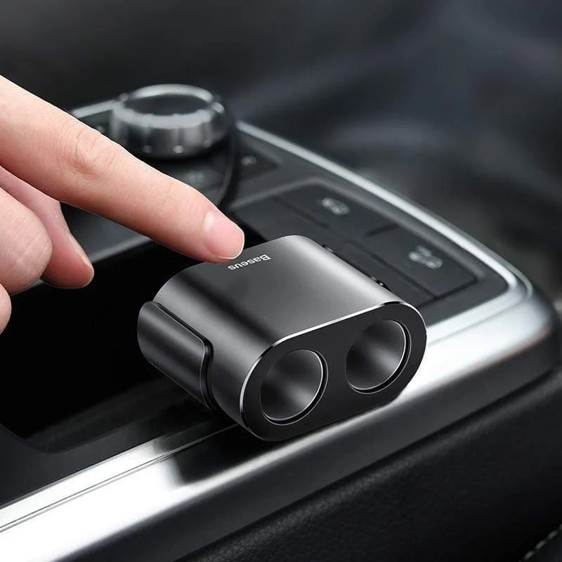 Baseus Autoladegerät Zigarettenanzünder Steckdose Splitter Hub Netzteil für iPhone Samsung Handy Expander Ladegerät DVR GPS