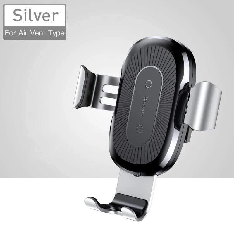 Baseus Qi Wireless-Autoladegerät für Smartphones Auto-Wireless-Ladegerät 10W Schnellladegerät Auto-Entlüftungshalterung Telefonhalter