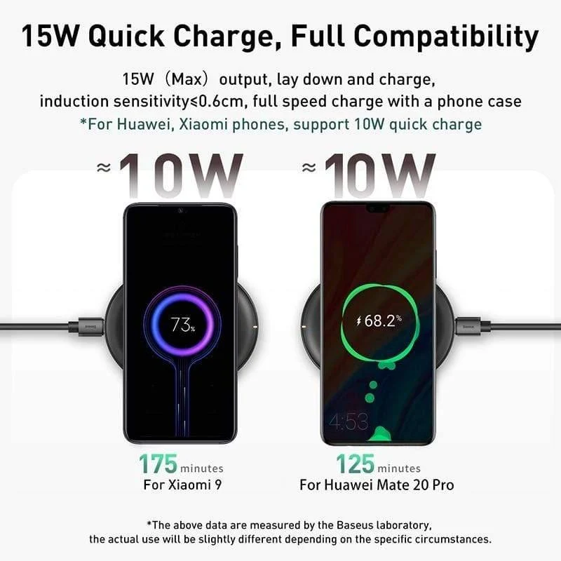 Baseus 15W Qi Wireless-Ladegerät für iPhone 11 Pro X XS MAX XR 8 Plus Schnellladung für Airpods Pro Samsung S9 S10 S20 P20 P30 Pro