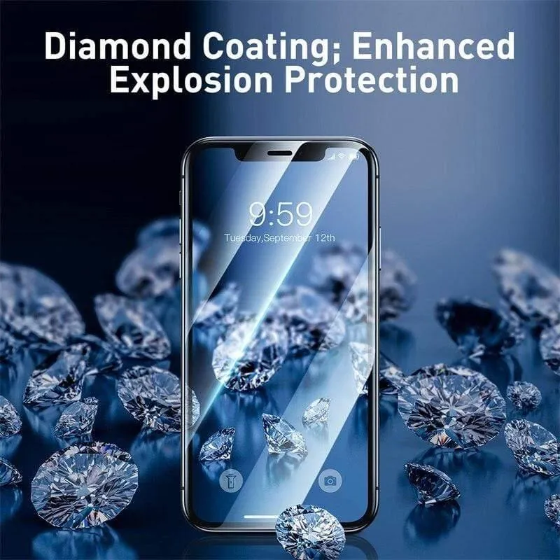 Baseus 0.23 mm Vollbildschutz für iPhone 11Pro Max Ultradünne, vollflächige, gebogene, gehärtete Glasscheibe für iPhone 11 Glasfolie