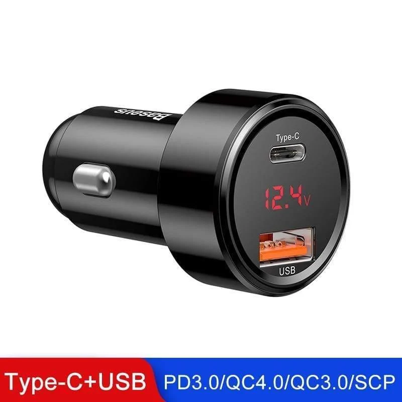 Baseus 45W Quick Charge 4.0 3.0 USB Autoladegerät für Xiaomi Mi Huawei Supercharge SCP QC4.0 QC3.0 Schnelles PD USB C Autoladegerät