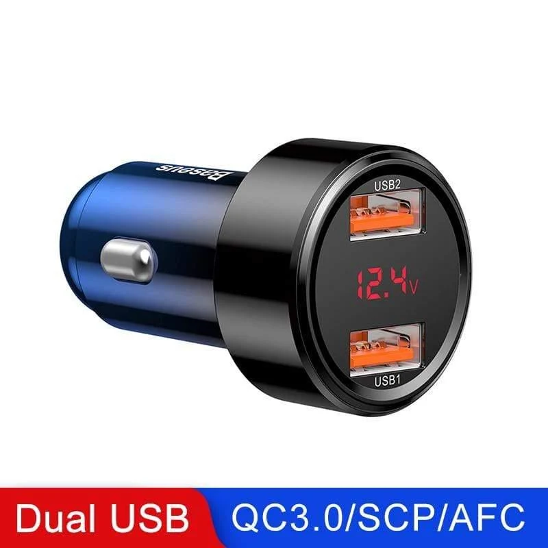 Baseus 45W Quick Charge 4.0 3.0 USB Autoladegerät für Xiaomi Mi Huawei Supercharge SCP QC4.0 QC3.0 Schnelles PD USB C Autoladegerät