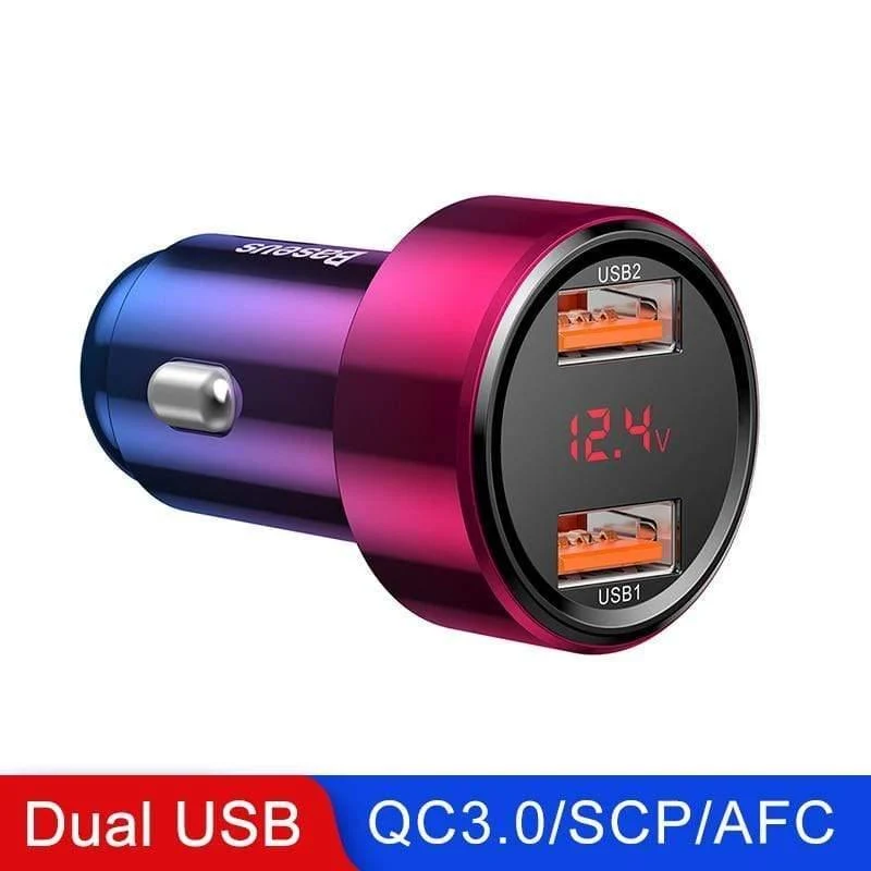 Baseus 45W Quick Charge 4.0 3.0 USB Autoladegerät für Xiaomi Mi Huawei Supercharge SCP QC4.0 QC3.0 Schnelles PD USB C Autoladegerät