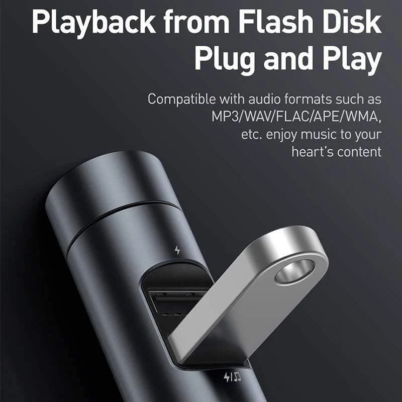 Baseus Autoladegerät FM Transmitter Modulator Bluetooth Wireless Audio MP3 Player Dual USB Handy Ladegerät für iPhone Samsung