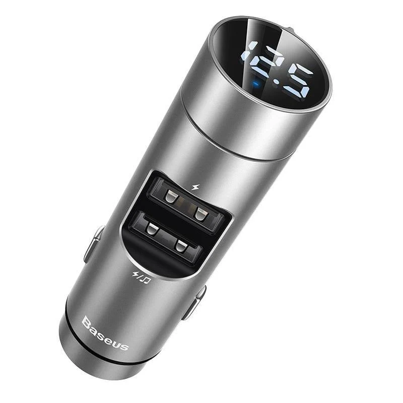 Baseus Autoladegerät FM Transmitter Modulator Bluetooth Wireless Audio MP3 Player Dual USB Handy Ladegerät für iPhone Samsung