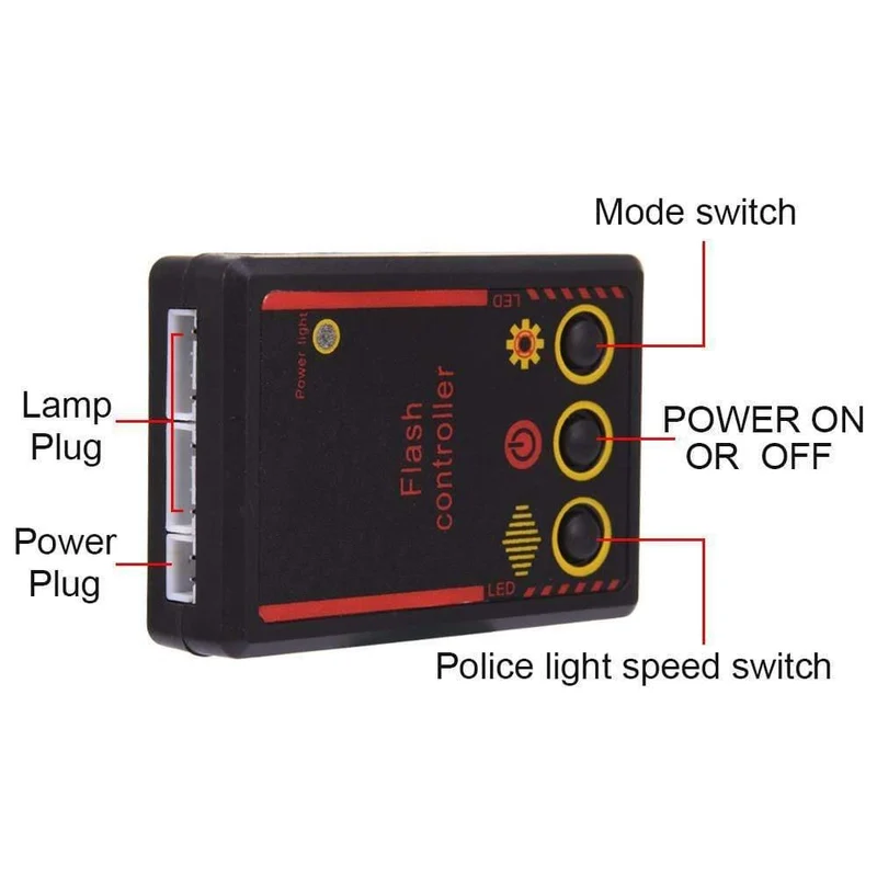 4X4 LED Strobe Warnung Polizei Licht Drahtlose Fernbedienung Für Auto Lkw Notfall Tagfahrlicht Krankenwagen Feuerwehr Licht
