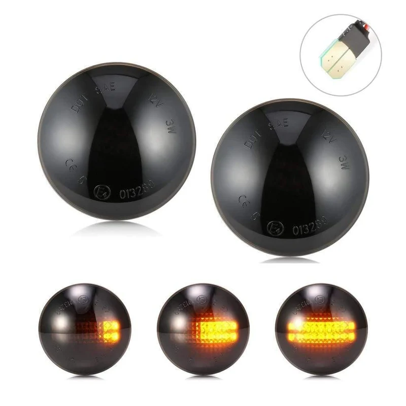 2 stücke Dynamische LED Blinker Licht Seite Repeater Anzeige Licht Seite Marker Lichter Für Land Rover Range Rover L322 2002-2012