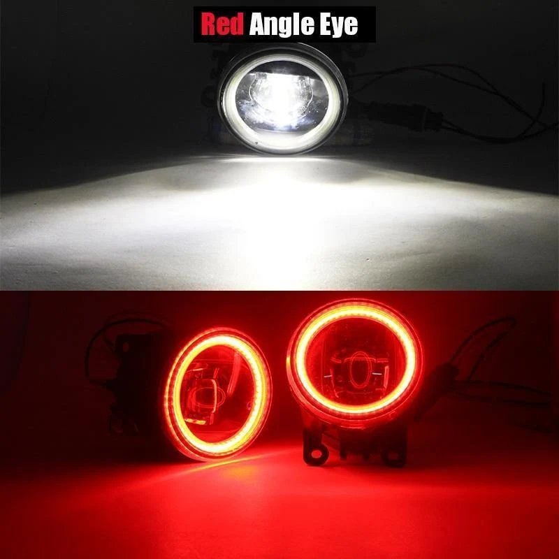 2 Stück Auto LED Birne 4000LM Nebelscheinwerfer Angel Eye Tagfahrlicht DRL 12V Hohe Helligkeit Für Subaru WRX STI 2015 2016